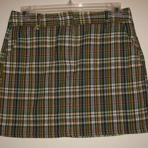 New J.Crew Factory Womens Plaid Mini Skirt